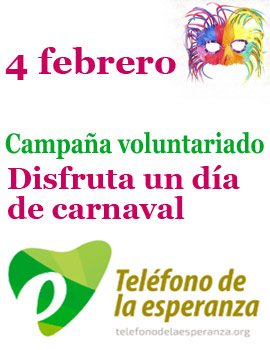 El Teléfono de la Esperanza te invita a disfrutar un día de carnaval