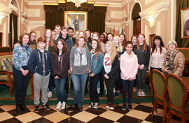 El Ayuntamiento recibe la visita de 22 alumnos ingleses de intercambio