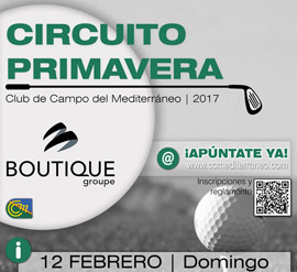 Próximo torneo de golf en el Club de Campo Mediterráneo. Circuito Primavera