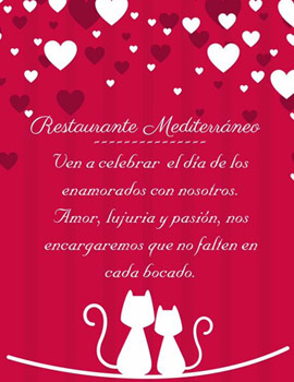 Homenaje al amor en el restaurante Mediterráneo