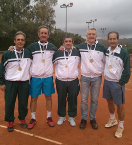 El Club Tenis Castellón campeón de la Comunidad Valenciana +55 de tenis