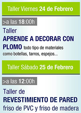 Talleres de decoración y revestimiento en Leroy Merlín Castellón