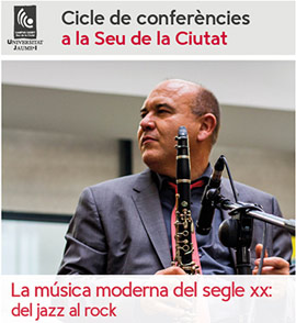 Próxima conferencia de Chema Peñalver, ´´La música moderna del siglio XX: del Jazz al Rock´´
