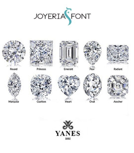 Las diferentes tallas de los diamantes