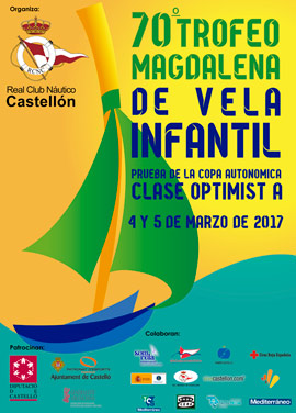 70º Trofeo Magdalena de Vela Infantil en el Real Club Náutico de Castellón este fin de semana