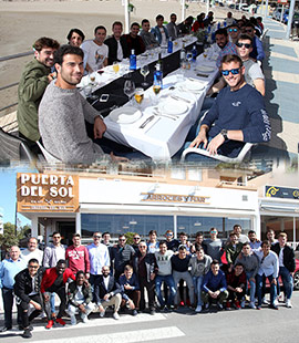 El Castellón disfruta de una jornada de convivencia en el restaurante Puerta del Sol de Oropesa