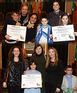 Entrega de premios del concurso de redacción escolar de la Colla Bacalao