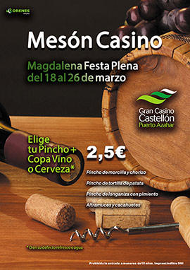 El Mesón del Casino llega al Gran Casino Castellón en las Fiestas de la Magdalena