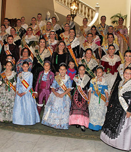 Recepción oficial a las Reinas de los pueblos de la provincia de Castellón