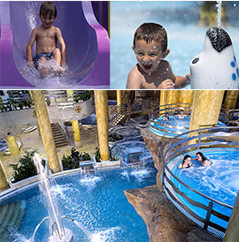 Espectacular zona infantil en el balneario de Marina d´Or