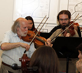 Ensayo con público  del concierto de las orquestas de Lully y Rameau