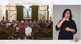 Las personas sordas podrán seguir los plenos municipales en tiempo real a partir de este mes