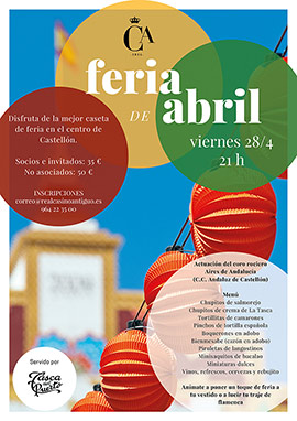 Últimos días para inscribirse en la Feria de Abril del Real Casino Antiguo