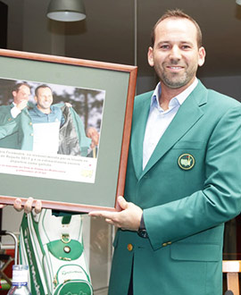 Sergio García homenajeado en su Club de Campo del Mediterráneo