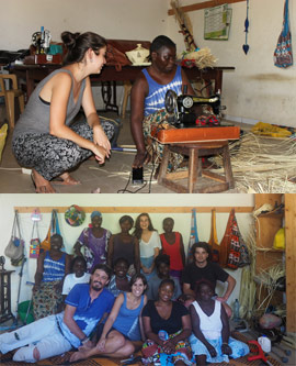 Una estudiante de la UJI trabaja en la adaptación de una máquina de coser para mujeres con discapacidad motora de Senegal