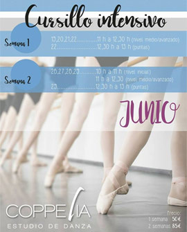 Cursos intensivos de verano de danza en Coppelia