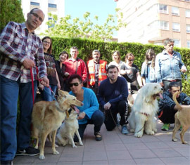 Cruz Roja aplica terapia asistida con animales en el CRIS