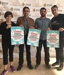 12 horas solidarias de natación a favor de la esclerosis múltiple en Castellón