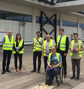 Cocemfe avala la accesibilidad de las instalaciones del aeropuerto de Castellón