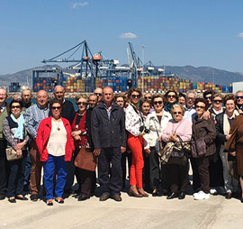 Jubilados de Cabanes  visitan PortCastelló