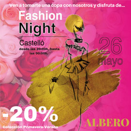 Albero te invita hoy a celebrar la Fashion Night con descuentos