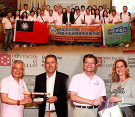 Una expedición del Máster de la Universidad General de Taiwán visita la Diputación de Castellón