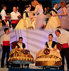 Presentación de las reinas de las fiestas de Sant Pere, Edurne Giner y Laia Tirado