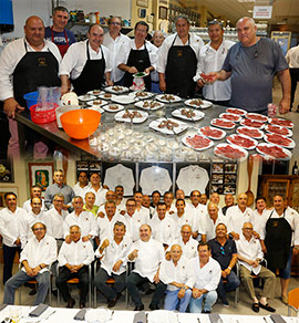 Cena de Miguel Barrera en l´Olla de la Plana