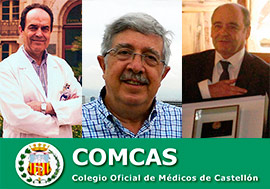 Los doctores Manuel Bruscas, Ramón Aguilera y Rafael Monferrer, Premio Boldó 2017