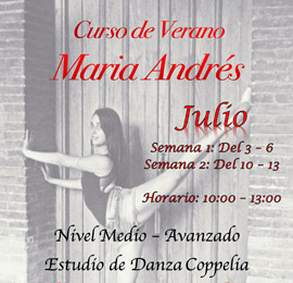 Especial danza clásica en julio en Coppelia