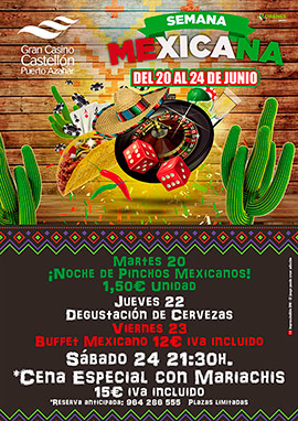El “México lindo” se traslada al Gran Casino Castellón del 20 al 24 de junio