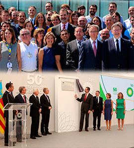 El Rey Felipe VI visita la refinería BP Castellón con motivo del 50 aniversario
