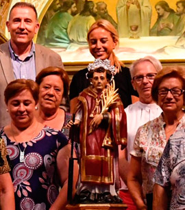 Restauración de la escultura de San Lorenzo de la Iglesia de la Natividad de Almassora