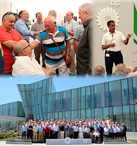 Antiguos profesionales celebran el 50 aniversario de la refinería de BP en Castellón
