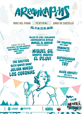 Cartel musical del ecléctico Arrankapins