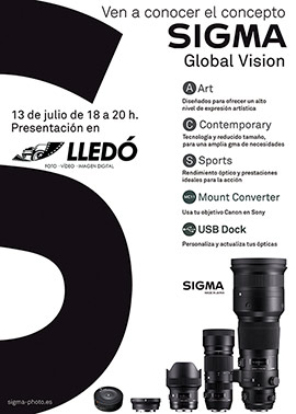 Ven a conocer el concepto Sigma Global Vision en Foto vídeo Lledó