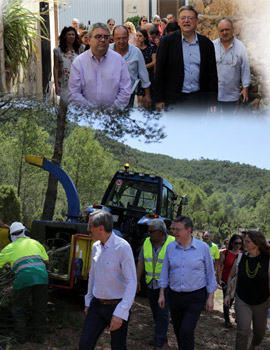 Visita del President de la Generalitat, Ximo Puig a La Pobla Tornesa y al Desert de les Palmes