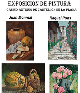 Exposición de pintura de Juan Monreal y Raquel Pons
