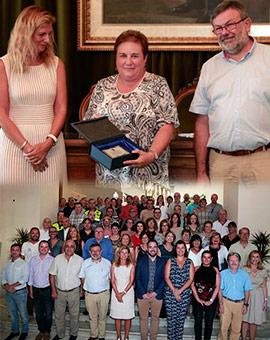 Homenaje a empleados públicos del Ayuntamiento de Castellón