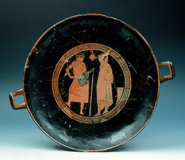 Kylix del pintor de Penthesilea del Museo de Bellas Artes de Castellón