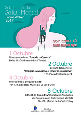 El Ayuntamiento de la Vall d'Uixó presenta las actividades de la Semana de la Salud Mental