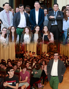 El escritor Javier Cercas se reúne con 250 estudiantes de Castellón, Burriana y Benicàssim