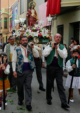 Festividad  de la calle Santa Bárbarba de Castellón