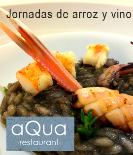 El restaurante aQua Restaurant en las jornadas del arroz y vino