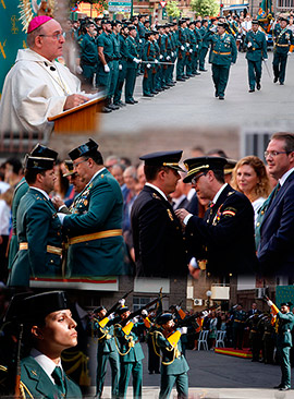 Acto conmemorativo de la Virgen del Pilar, patrona de la Guardia Civil