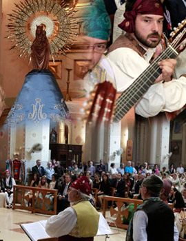 Los aragoneses en Castellón honran a su Virgen del Pilar