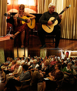 Concierto de Alfred y Helena Feenstra en el Real Casino Antiguo de Castellón