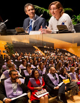 65 alumnos de Psicología de la UJI participan en el acto de graduación