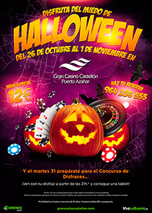Llega la semana de Halloween al Gran Casino Castellón