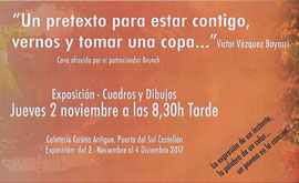 Encuentro artístico con Víctor Vázquez Bayarri el 2 de noviembre